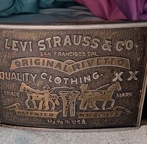 Levi's Vintage Bronze Belt Buckle